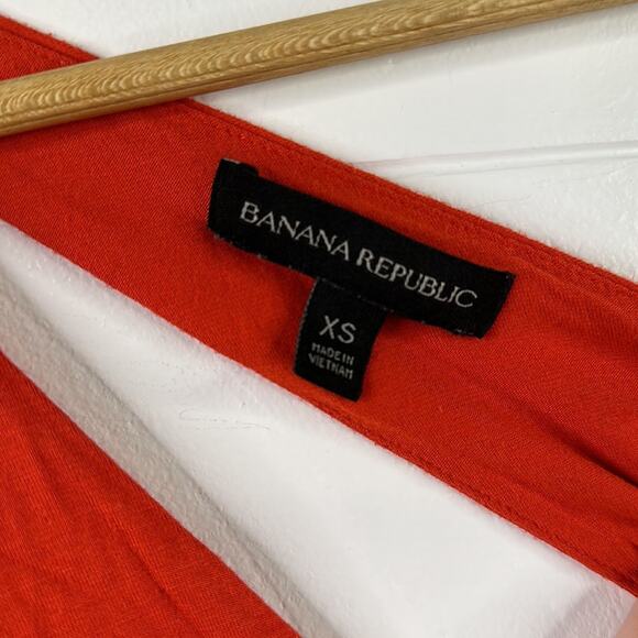 BANANA REPUBLIC Orange Twisted Racerback V Neck Tank Top Size XS - Picture 7 of 8